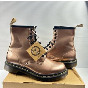DR. MARTENS  Vegan 1460 Boots Rose Gold